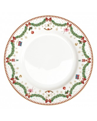 Farfurie pentru cina, 26.5 cm, Magie Noel - SIMONA'S COOKSHOP